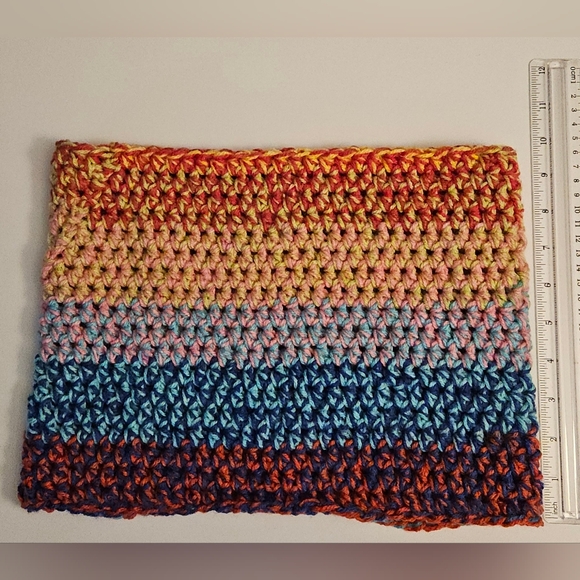 Handmade Multicolor Crochet Cowl - Picture 2 of 3